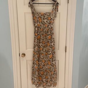 Curtis print maxi dress
